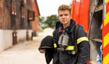 Rasmus Brohave som brandmand