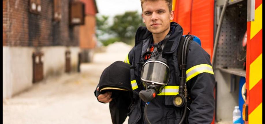 Rasmus Brohave som brandmand